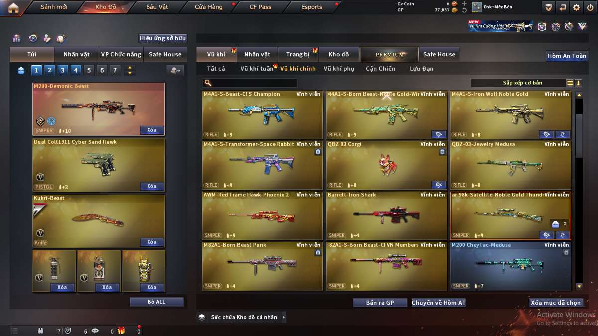 shop acc cf uy tin gia re